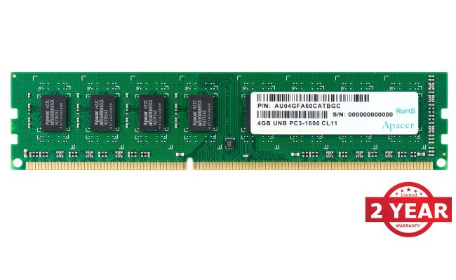 Apacer RAM U-DIMM PC DDR3 1600Mhz 4GB