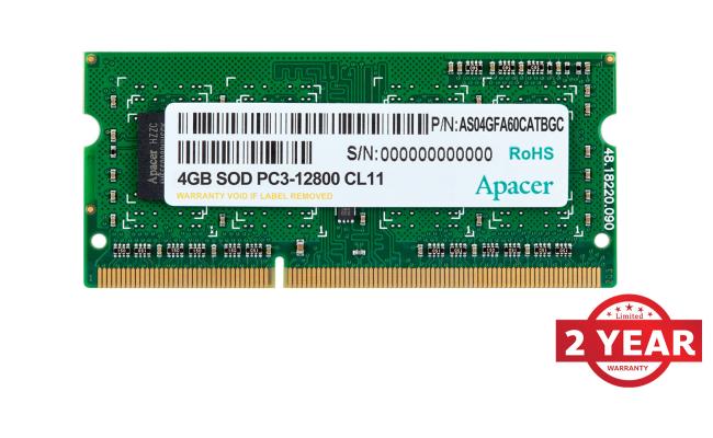 Apacer RAM SO-DIMM Notebook DDR3  1600Mhz 4GB