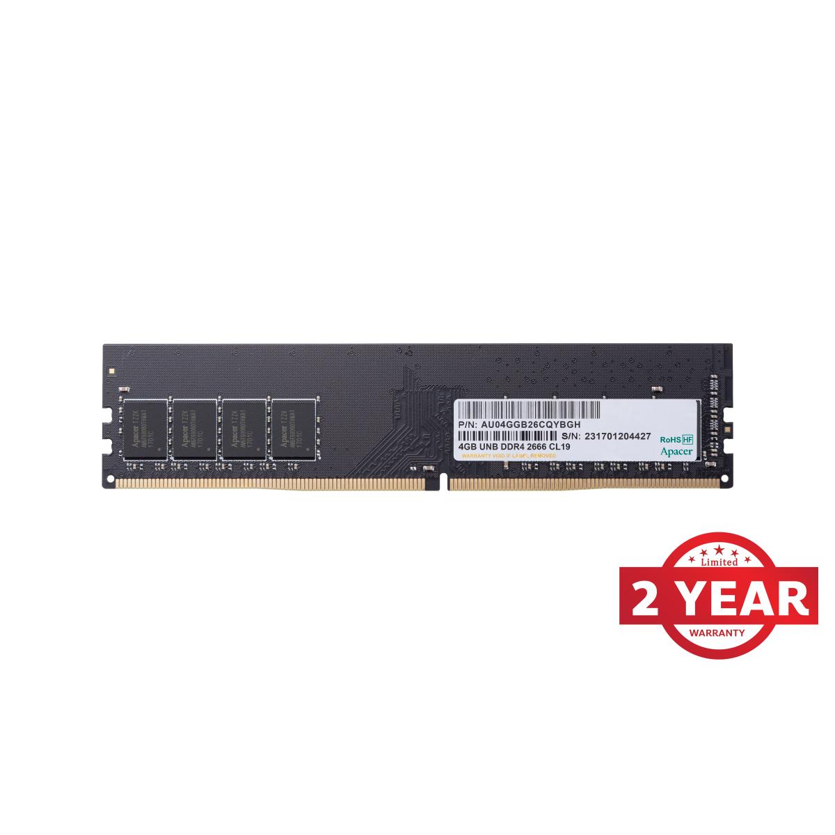 Apacer RAM U-DIMM PC DDR4 2666Mhz 4GB