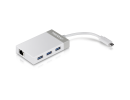 TRENDnet TUC-ETGH3 USB-C to Gigabit Adapter + USB Hub