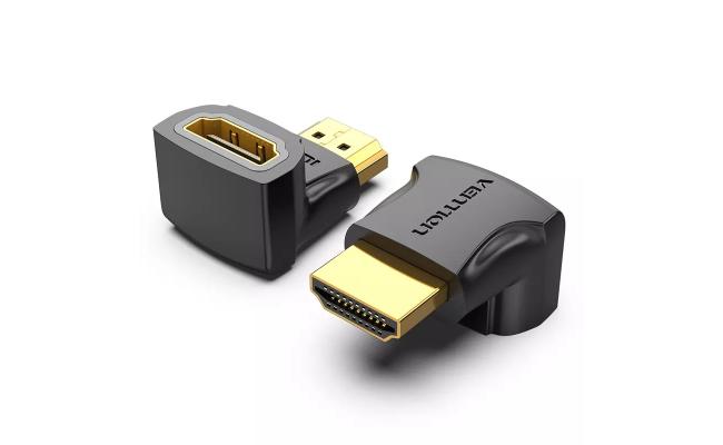 Vention HDMI 90 Degree Male to Female Adapter Black