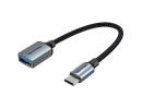 Vention USB 3.0 C Male to A Female OTG Cable 0.15M Gray Aluminum