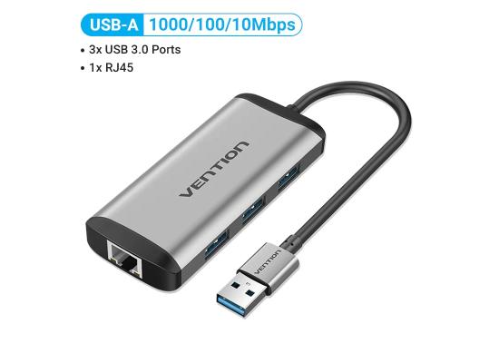 Vention USB3.0 to 3*USB3.0/Gigabit Ethernet DS