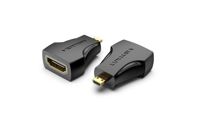 Vention Micro HDMI Male to HDMI Female Adapter Black, AITB0, Smart  Systems