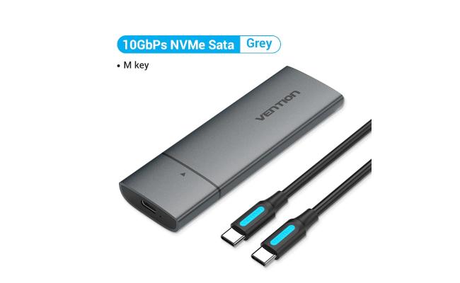 Vention M.2 NVMe SSD Enclosure Aluminum