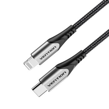 Vention USB 2.0 C to Lightning Cable 1.5M Gray Aluminum