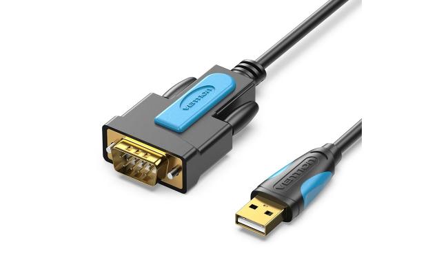 Vention USB to RS232 Serial Adapter Black 1.5M