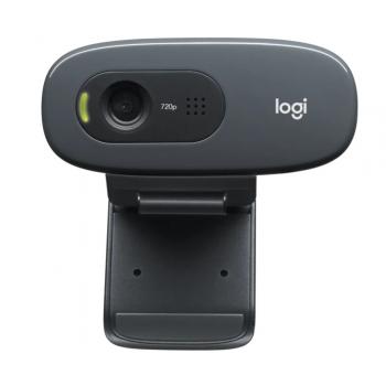 Logitech C270 HD Webcam Built-in Mic, 720p/30fps