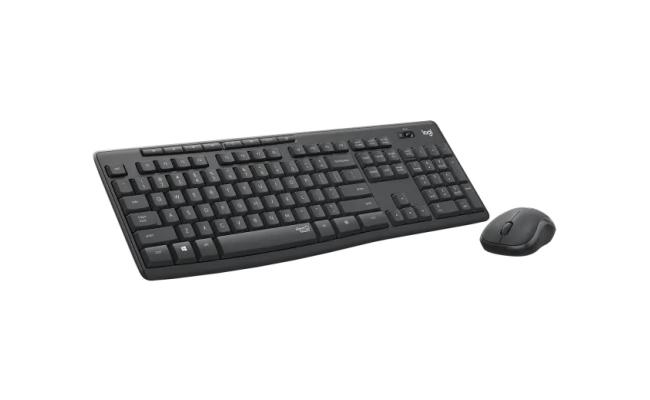 Logitech MK295 Wireless Mouse & Keyboard w/ SilentTouch Technology - Graphite