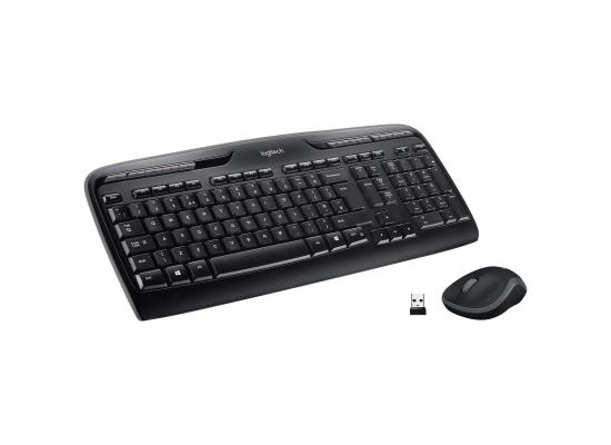 Logitech MK330 Wireless Keyboard & Mouse Combo with USB-Receiver Long Battery Life PC/Laptop Arabic / English - Black