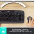 Logitech MK330 Wireless Keyboard & Mouse Combo with USB-Receiver Long Battery Life PC/Laptop Arabic / English - Black