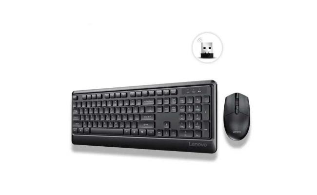 Lenovo KN102 Light & Thin Wireless Keyboard and Mouse Combo