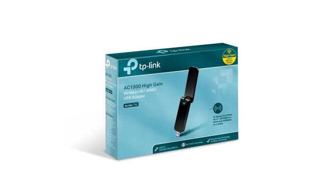 TP-Link Archer T4U AC1300 High gain Wireless MU-MIMO Dual Band USB Adapter