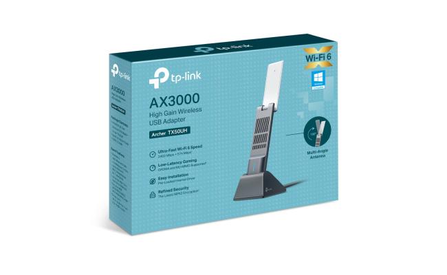 TP-Link Archer TX50UH AX3000 High Gain Wireless WiFi 6 USB Adapter