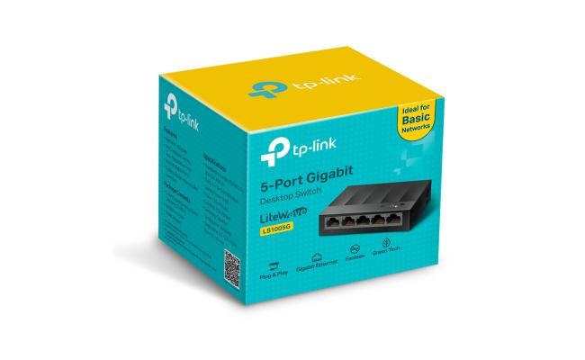 TP-Link LiteWave 5-Port Gigabit  10/100/1000Mbps Desktop Switch