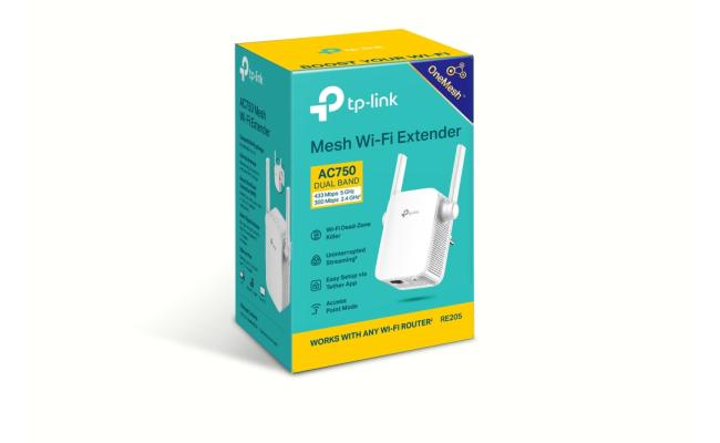 TP-Link RE205 AC750 WiFi Range Extender