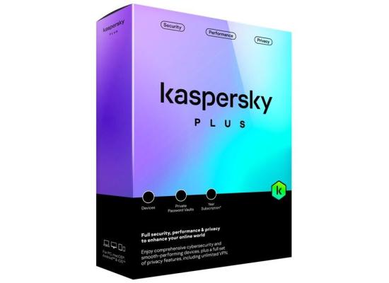 Kaspersky Plus Internet Security, 3 Devices, 1 Year 