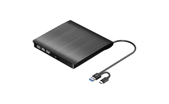 HAING Portable External DVD Drive USB 3.0 Type-C