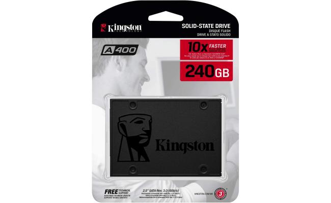 Kingston A400 SATA 3 SSD Solid State Laptop Internal Hard Drives / (SSD) 240G
