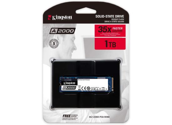 Kingston A2000 M.2 Solid state Drive PCIe NVMe / SSD 1TB