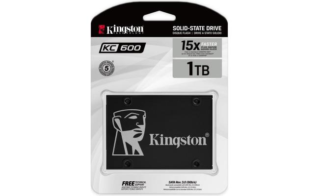 Kingston KC600 2.5 Inch SATA 3 Solid State Drive Laptop  (3D TLC) / SSD 1TB