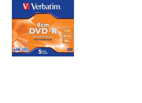 VERBATIM DVD+R 8CM DL 2.6GB 1/5PK 43583                                         