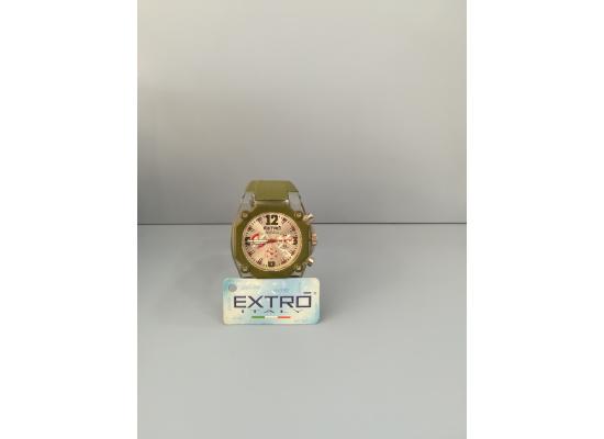 EXTRO Wrist Watch DIAL ARB/FIG GREEN SILICON BAND