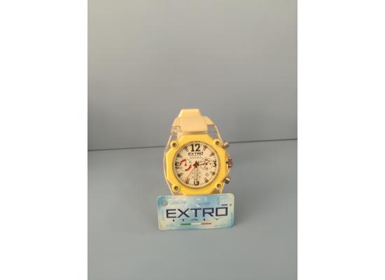 EXTRO Wrist Watch  DIAL ARB/FIG WHT SILICON BAND