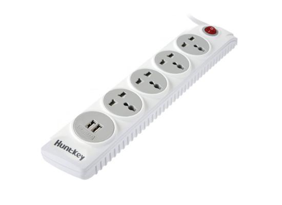Huntkey SZN507 4 Sockets & 2 USB Power Strip (3m)