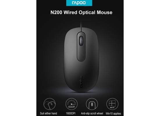 RAPOO N200 WIRED MOUSE