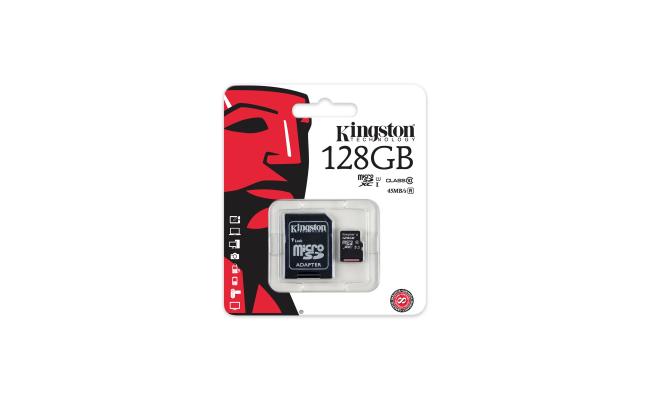 Kingston microSD 128GB + SD Adapter