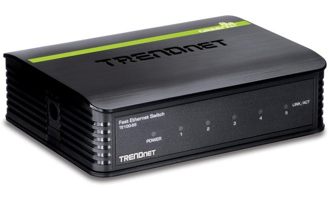 Trendnet 5-port 10/100Mbps N-Way Mini Green Switch (Plastic Case)